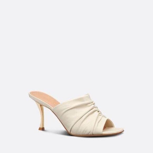 Dior Shoes - Women’s Christian Dior D-Fame Open-Toe Mules Nude Size 37.5